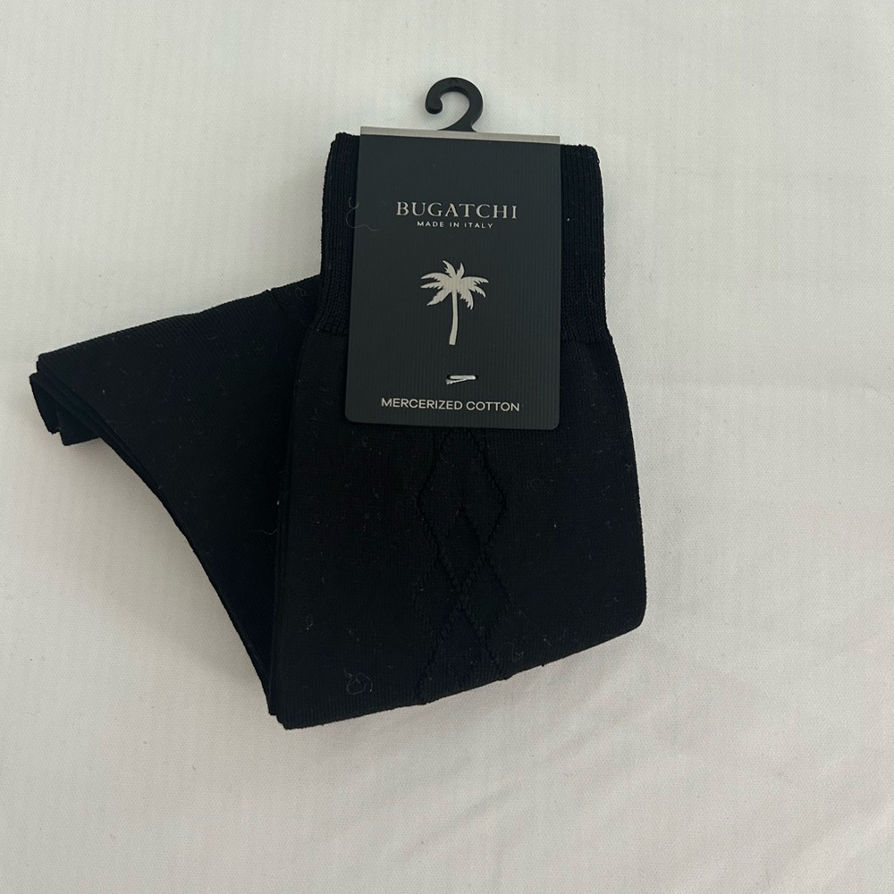 NWT Bugatchi Men's Black Socks